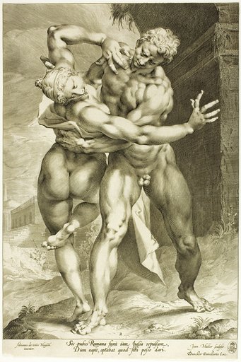 The Rape of a Sabine Woman, Frontal View