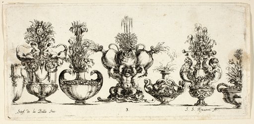 Plate Three from Raccolta di Vasi diversi di Stef. de la Bella Fiorentino