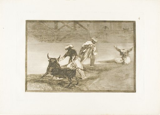 They Play Another with the Cape in an Enclosure, plate four from The Art of Bullfighting