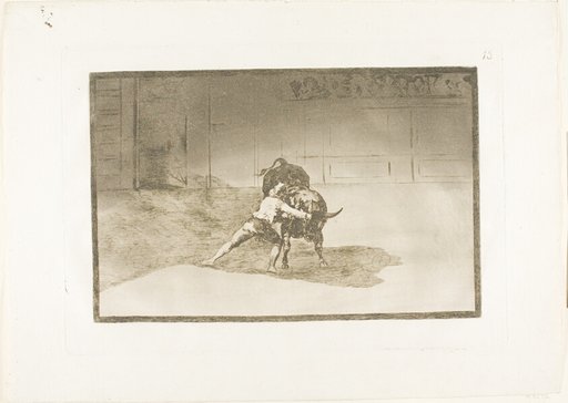 The Famous Martincho Places the Banderillas, Playing the Bull with the Movement of his Body, plate 15 from The Art of Bullfighting