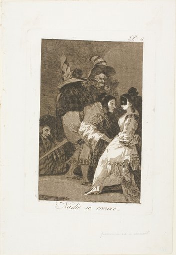 Nobody knows himself, plate six from Los Caprichos