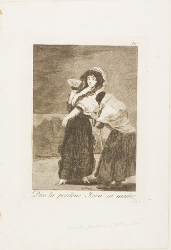 For Heaven's Sake: and it was Her Mother, plate 16 from Los Caprichos