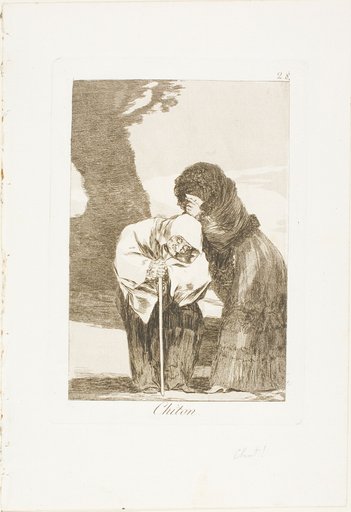 Hush, plate 28 from Los Caprichos