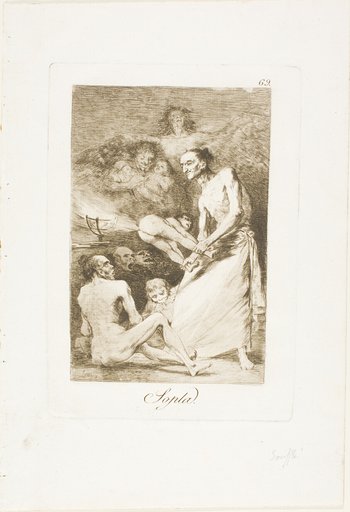 Blow, plate 69 from Los Caprichos