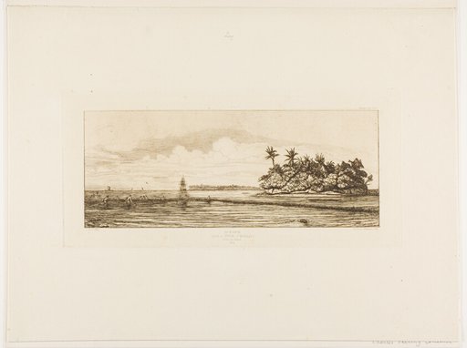 Oceania: Fishing, Near Islands with Palms in the Uea or Wallis Group, 1845