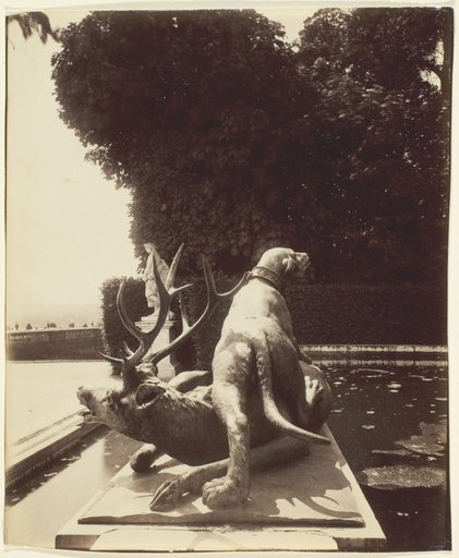 Versailles, Fontaine de Point du Jour, (Limier Abattant un Cerf par Houzeau)