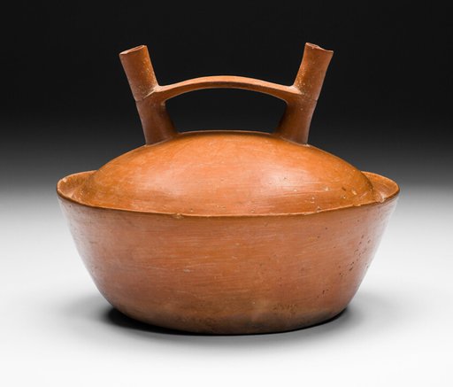 Double-Spouted Orangeware Bottle