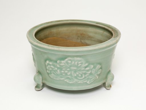 Tripod Incense Holder with Floral Design