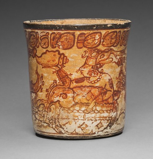 Mythological Scene Depicting a Diety with a Bundle