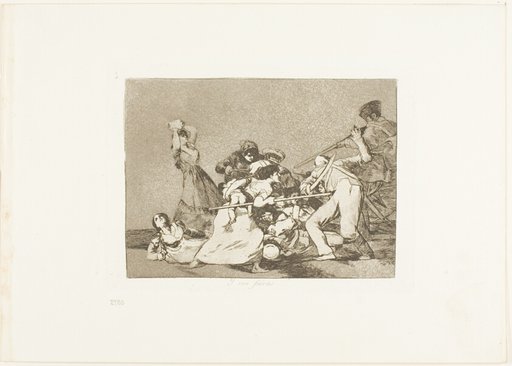 And they are like wild beasts, plate five from The Disasters of War