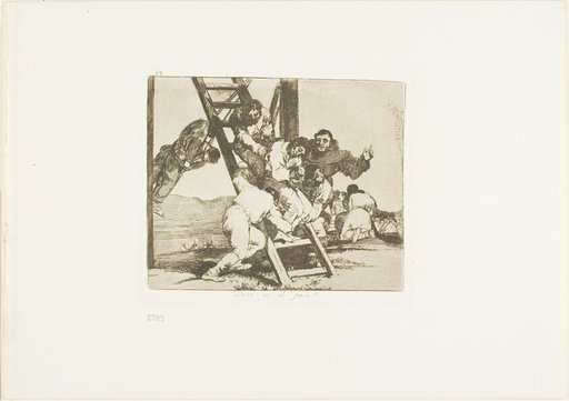 It's a hard step!, plate 14 from The Disasters of War