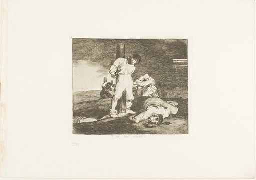 And there's no help for it, plate 15 from The Disasters of War