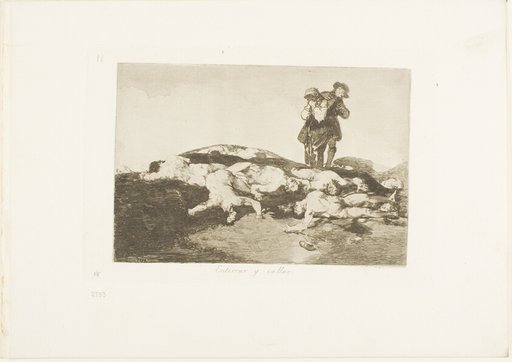 Bury them and keep quiet, plate 18 from The Disasters of War