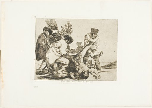 What More Can Be Done?, plate 33 from The Disasters of War
