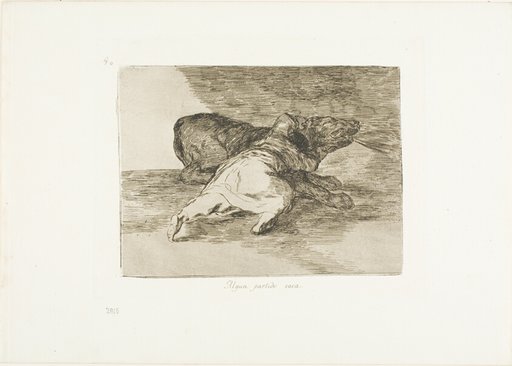 He gets something out of it, plate 40 from The Disasters of War