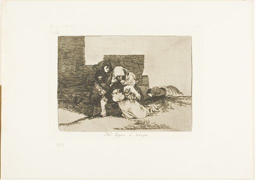 They Do Not Arrive in Time, plate 52 from The Disasters of War
