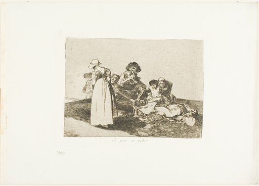 The Worst is to Beg, plate 55 from The Disasters of War