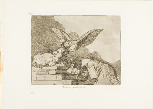 Feline pantomime, plate 73 from The Disasters of War