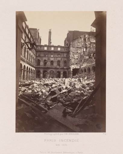 Paris Fire (Interior of the Ministry of Finance), from the series "Paris Incendié"
