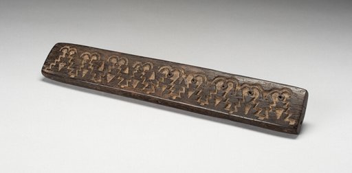 Balance-Beam Scale Insided with Bird, Fish and Geometric Motifs
