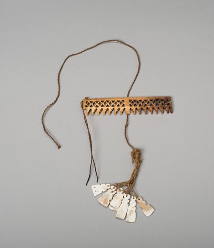 Balance-Beam Scale with Geometric Cut-out Motifs and String holding Shell Pendants