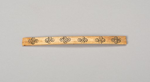 Balance-Beam Scale with Incised Circles in Diamond Pattern