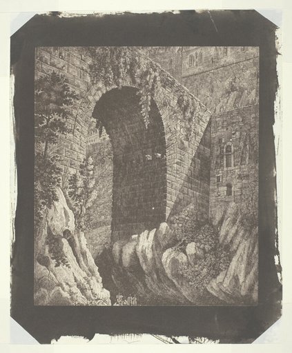 Copy of a Large Italian Print, Reduced in the Camera