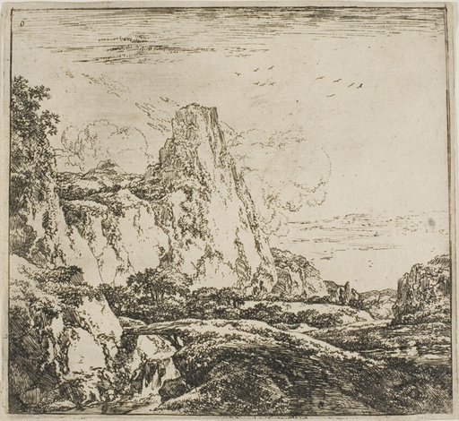 The Little Bridge near the Rock, from the series Set of Landscapes