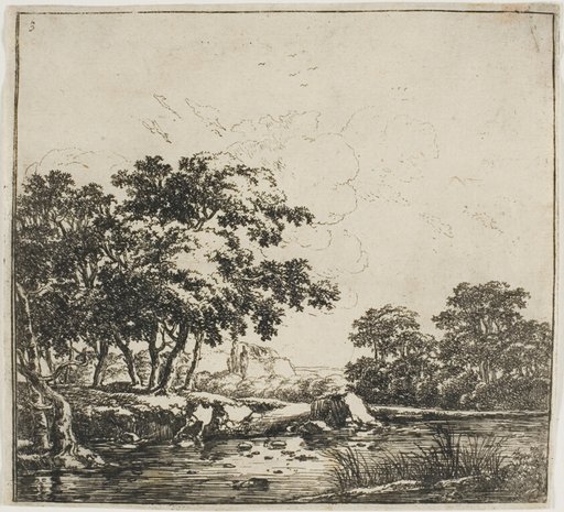 The River in the Forest, plate three from Set of Landscapes