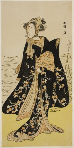 The Actor Segawa Kikunojo III as the Street-Walker Otsuyu in the Play Cho Chidori Wakayagi Soga, Performed at the Ichimura Theater in the Second Month, 1779