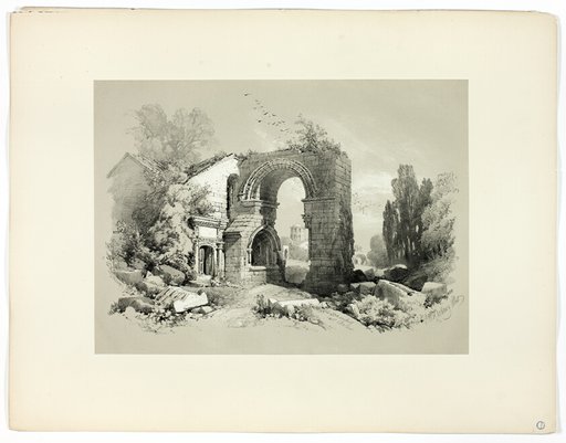 Aliscamps, W. Arles, from Picturesque Selections