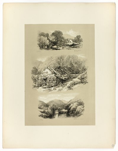 Pandy Mill, Church Pool, and one other subject, from Picturesque Selections