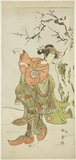 Actor Nakamura Noshio I as the Fox-Wife from Furui in “First Performance Day of the Izu Calendar” (“Izu-goyomi Shibai no Ganjitsu”)