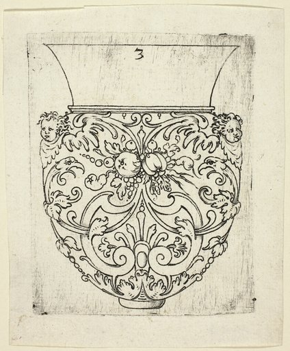 Plate 3, from twenty ornamental designs for goblets and beakers