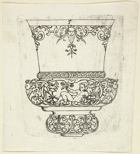 Plate 5, from twenty ornamental designs for goblets and beakers