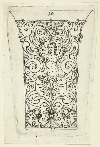 Plate 10, from twenty ornamental designs for goblets and beakers