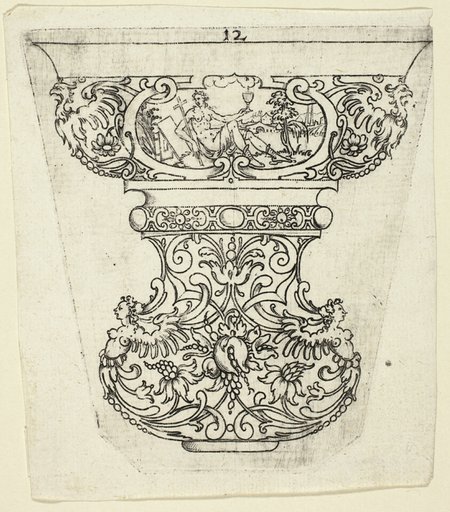 Plate 12, from twenty ornamental designs for goblets and beakers