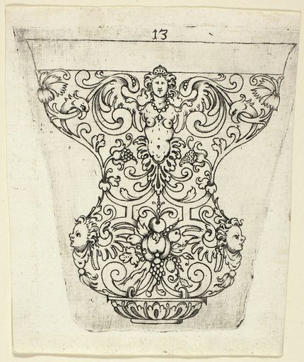 Plate 13, from twenty ornamental designs for goblets and beakers