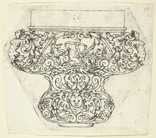 Plate 16, from twenty ornamental designs for goblets and beakers