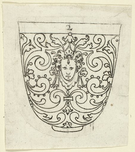 Plate 2, from XX Stuck zum (ornamental designs for goblets and beakers)