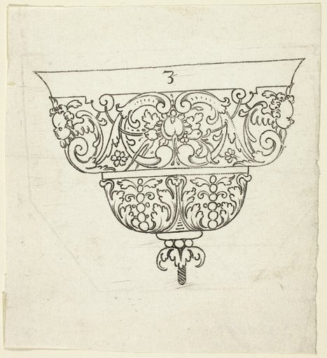 Plate 3, from XX Stuck zum (ornamental designs for goblets and beakers)