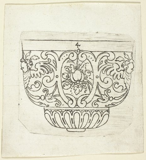 Plate 4, from XX Stuck zum (ornamental designs for goblets and beakers)