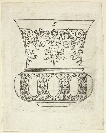 Plate 5, from XX Stuck zum (ornamental designs for goblets and beakers)