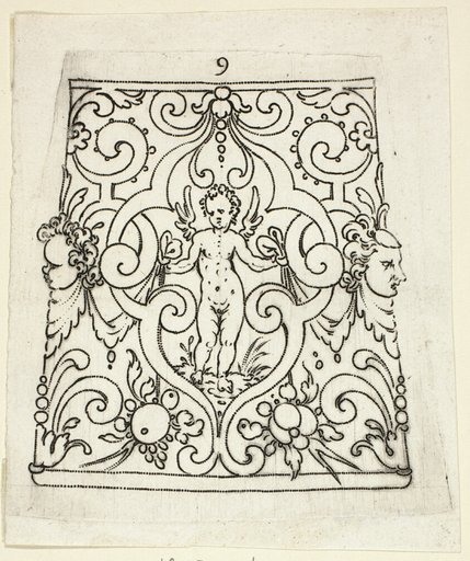 Plate 9, from XX Stuck zum (ornamental designs for goblets and beakers)