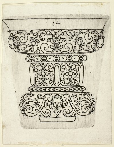 Plate 14, from XX Stuck zum (ornamental designs for goblets and beakers)