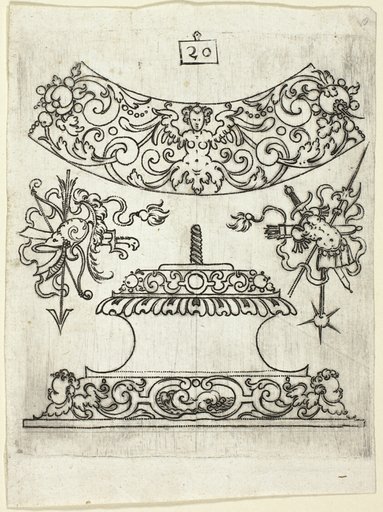 Plate 20, from XX Stuck zum (ornamental designs for goblets and beakers)