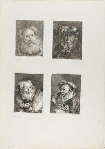 Old Man with a Beard, Old Man in the Manner of Rembrandt, Old Man with a Bracelet, Old Man with a Beard
