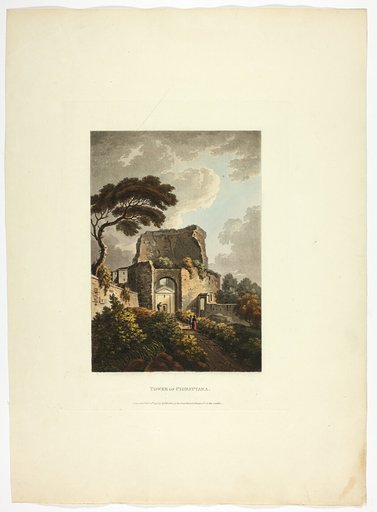 Tower of Pignattara, plate twenty-two from the Ruins of Rome