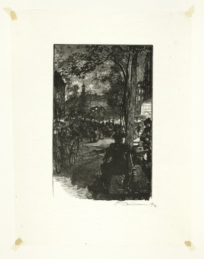 Boulevard Montmartre, Evening, plate fifteen from Le Long de la Seine et des Boulevards