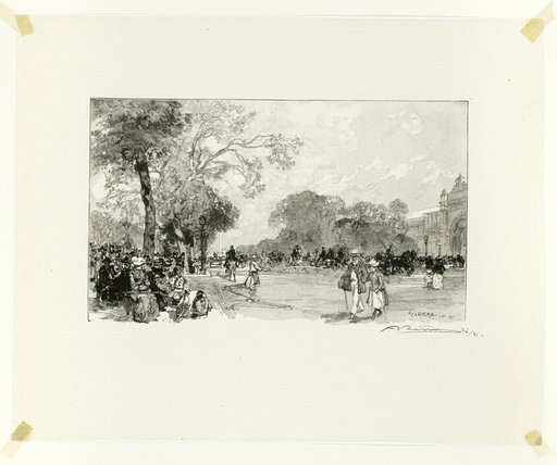 L'Avenue des Champs-Élysées, plate eighteen from Le Long de la Seine et des Boulevards